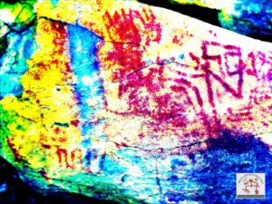 Arte rupestre - realce com Dstrecth