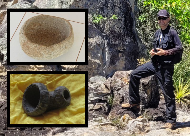 Amostras de antiquíssimos artefatos encontrados no norte do Piauí